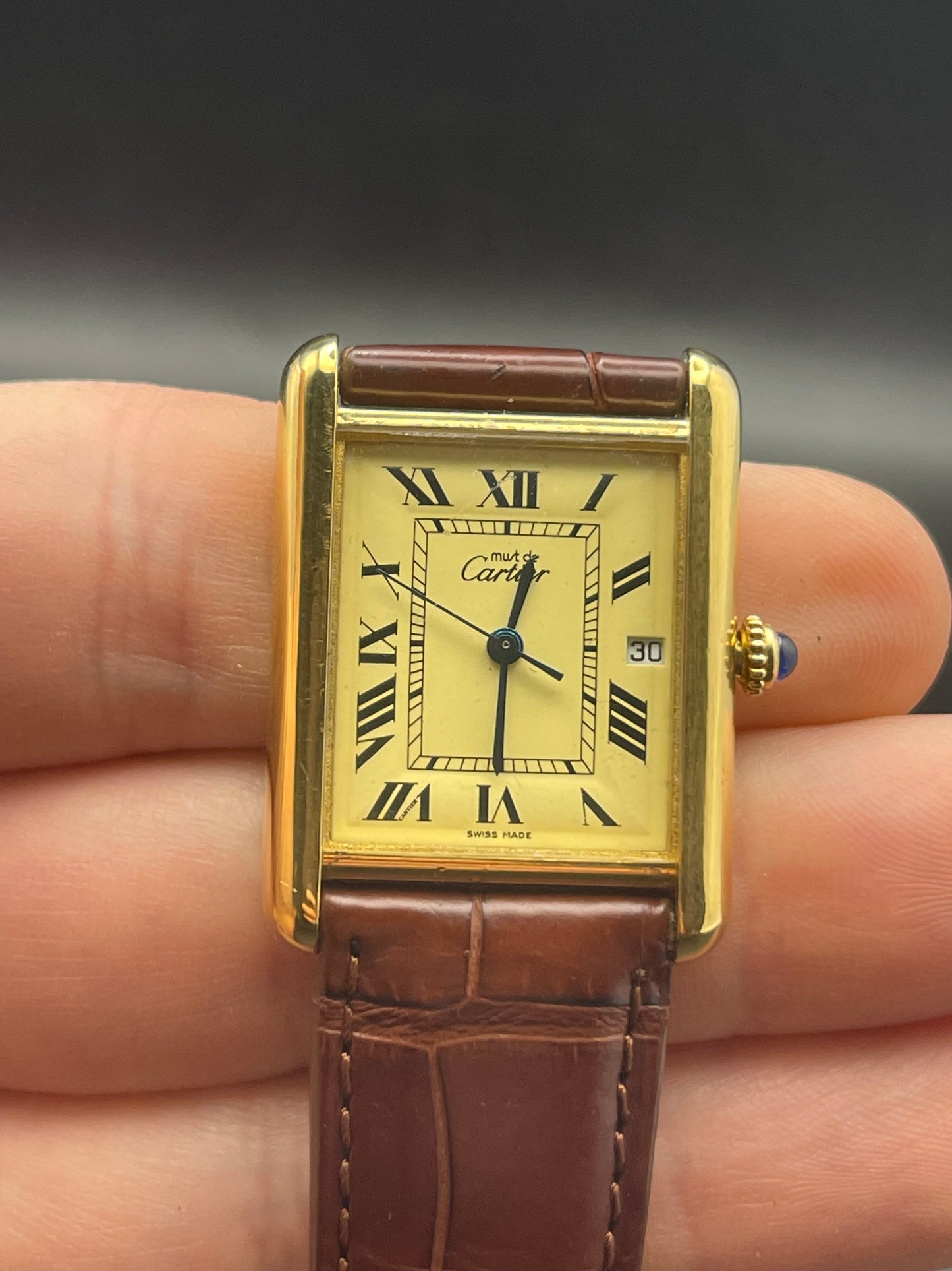 Cartier Must De Tank 25mm Gents