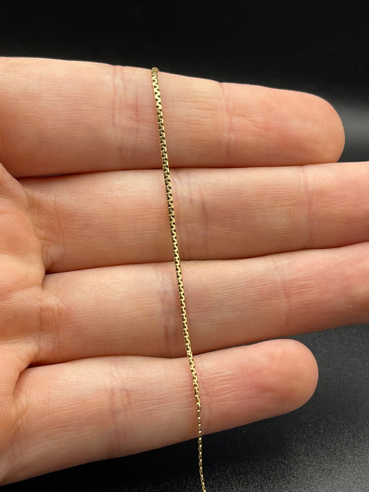 14ct Box Link Bracelet